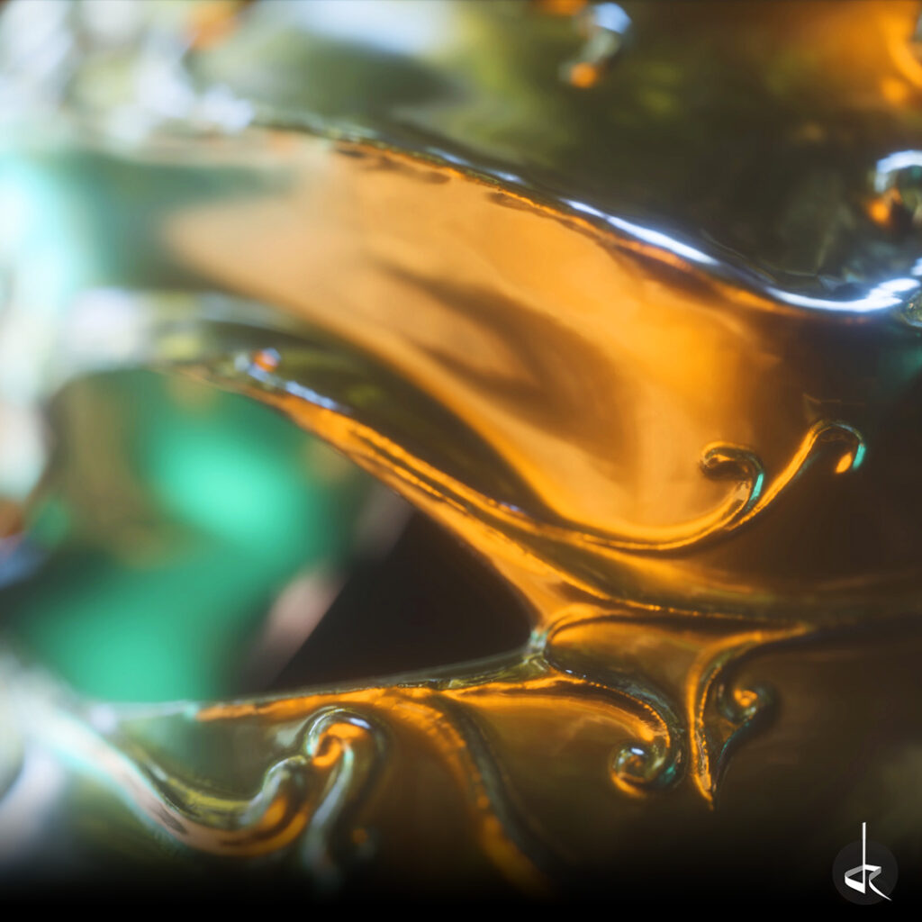 Bühnenvideo mit 3D-Visualisierung für Kultur, digital art